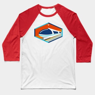 Monorail Teal Baseball T-Shirt